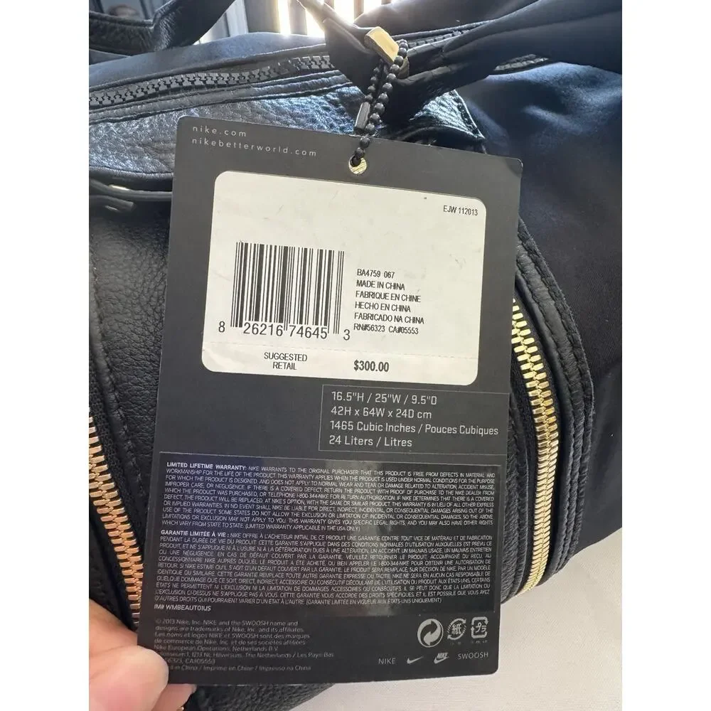 Nike Beautility Tote Bag NEW Black Gym Travel Work Yoga Carryall Shopper